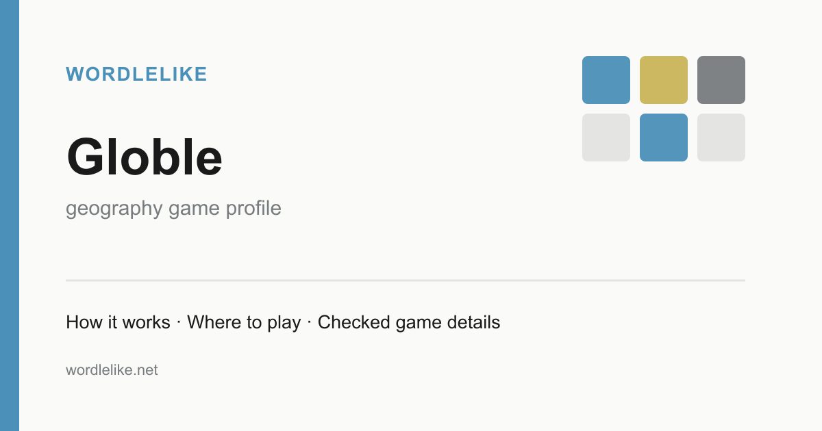Globle game preview