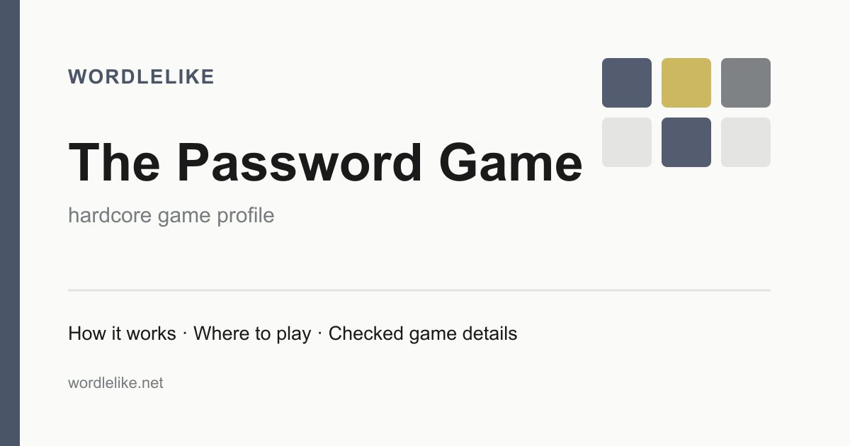The Password Game game preview