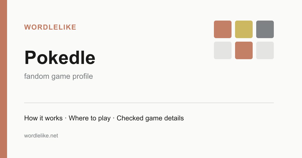 Pokedle game preview