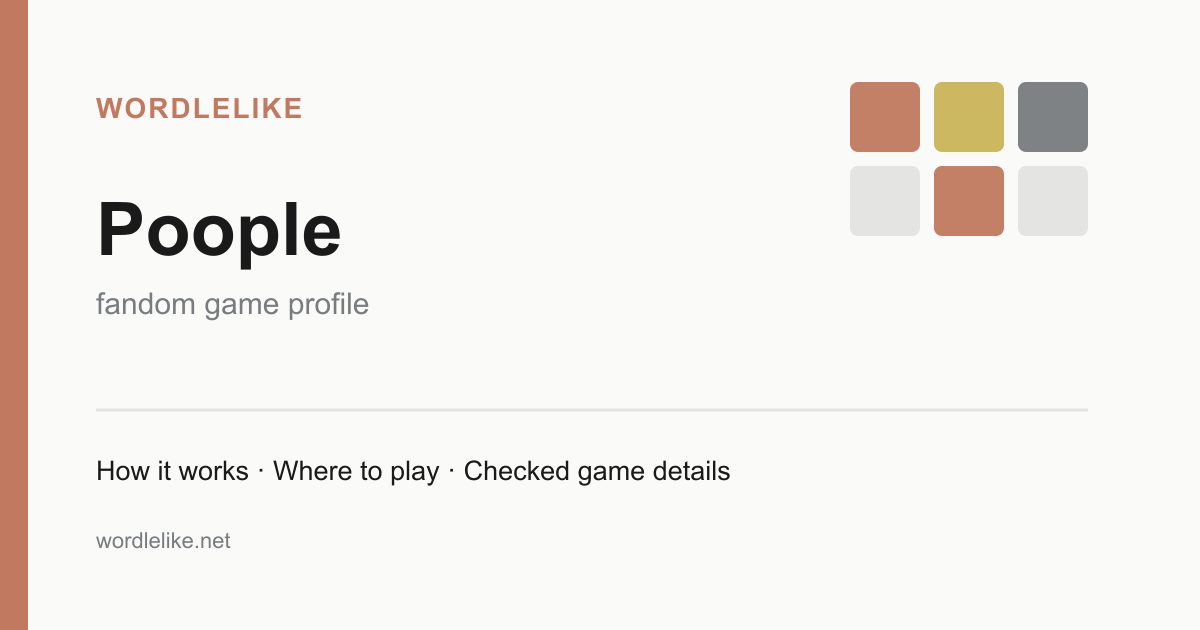 Poople game preview