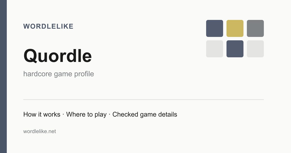 Quordle game preview
