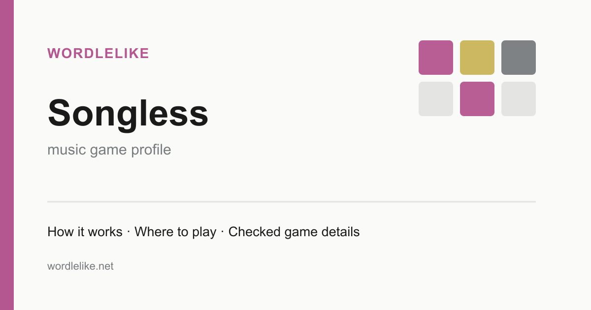 Songless game preview