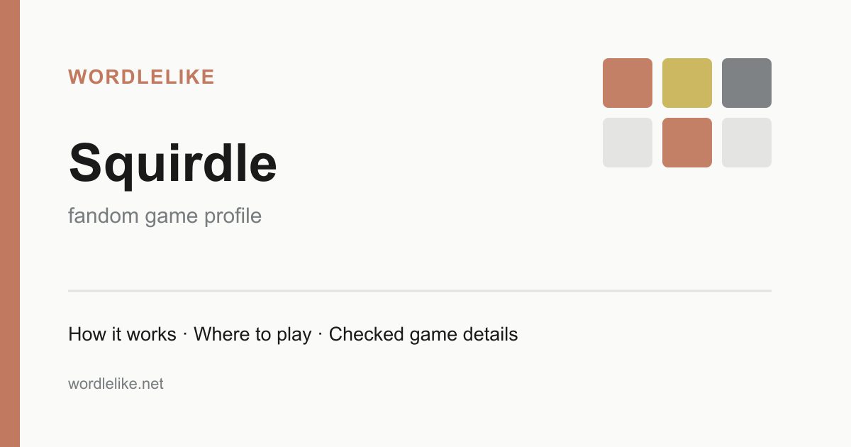 Squirdle game preview