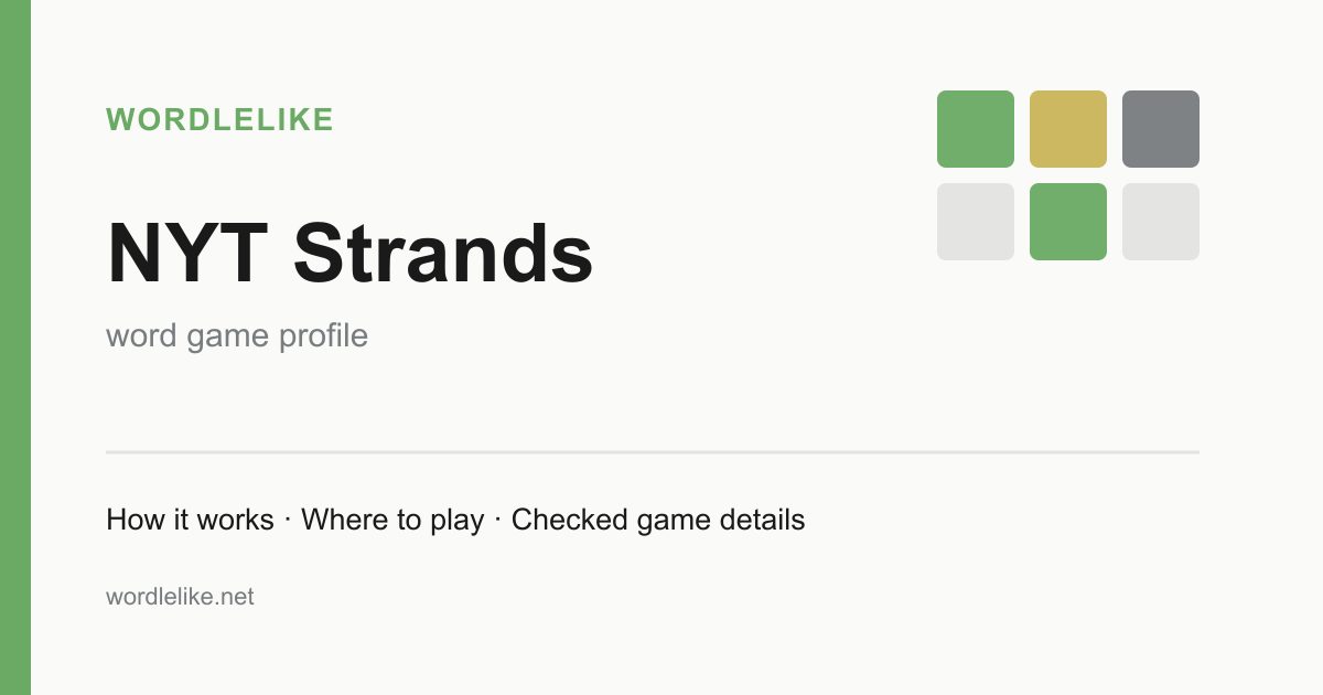 NYT Strands game preview