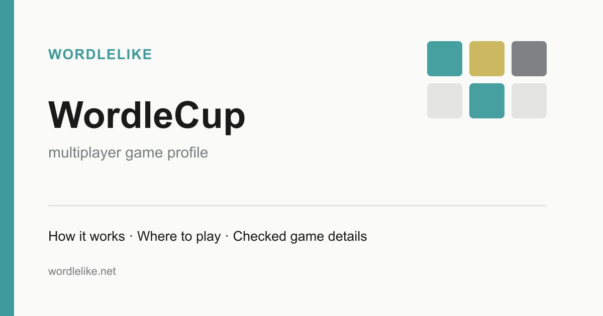 WordleCup game preview