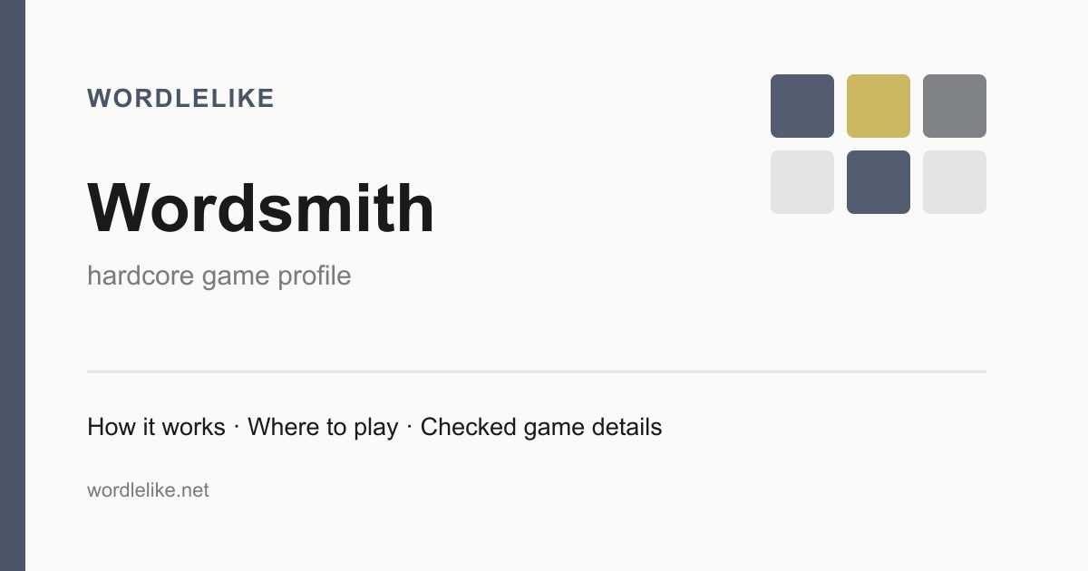 Wordsmith game preview