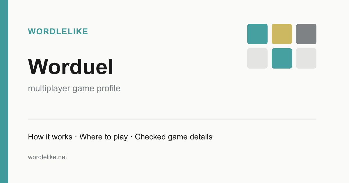 Worduel game preview
