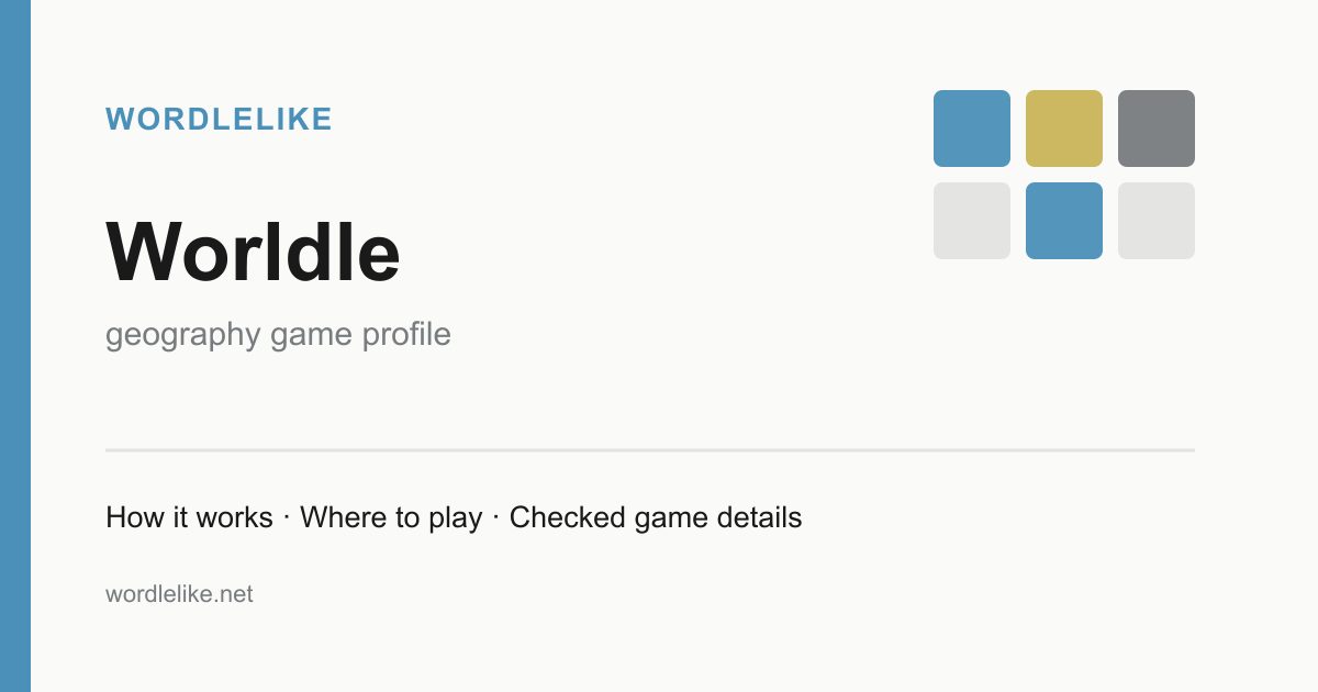 Worldle game preview